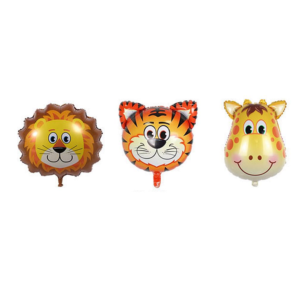 

18pcs Jungle Animal Balloons Set Chrome Latex Balloon 30inch Gold Number Globos Kids Birthday Party Baby Shower Decor forest animal set 1