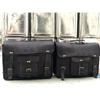 Motorcycle Saddlebags Side 2 Pouch Leather Panniers Saddle (15 Inch Black Bags)