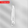 New Stainless Steel Utility Knife Steel Wallpaper Knife Holder Durable Sturdy Fast Cutting Manual Lock For Comfortable Grip