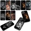 Cover for Samsung Galaxy A36 A17 A26 A07 A35 A54 A53 A13 A33 A34 S8 S9 S20 S21 FE S10 Plus Coque Phone Case Lion Art