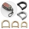 1 Stück D-Ring Metall Abnehmbar Offen Schraubverschluss Schäkel Schnalle für Lederhandwerk Taschengurt Gürtel Griff Schulter Gurtband Schnalle