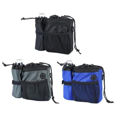 Multipurpose Adjustable Dog Treat Pouch Leakproof Design Convenient Waste Bag Holder Polyester Texture for Active Owners