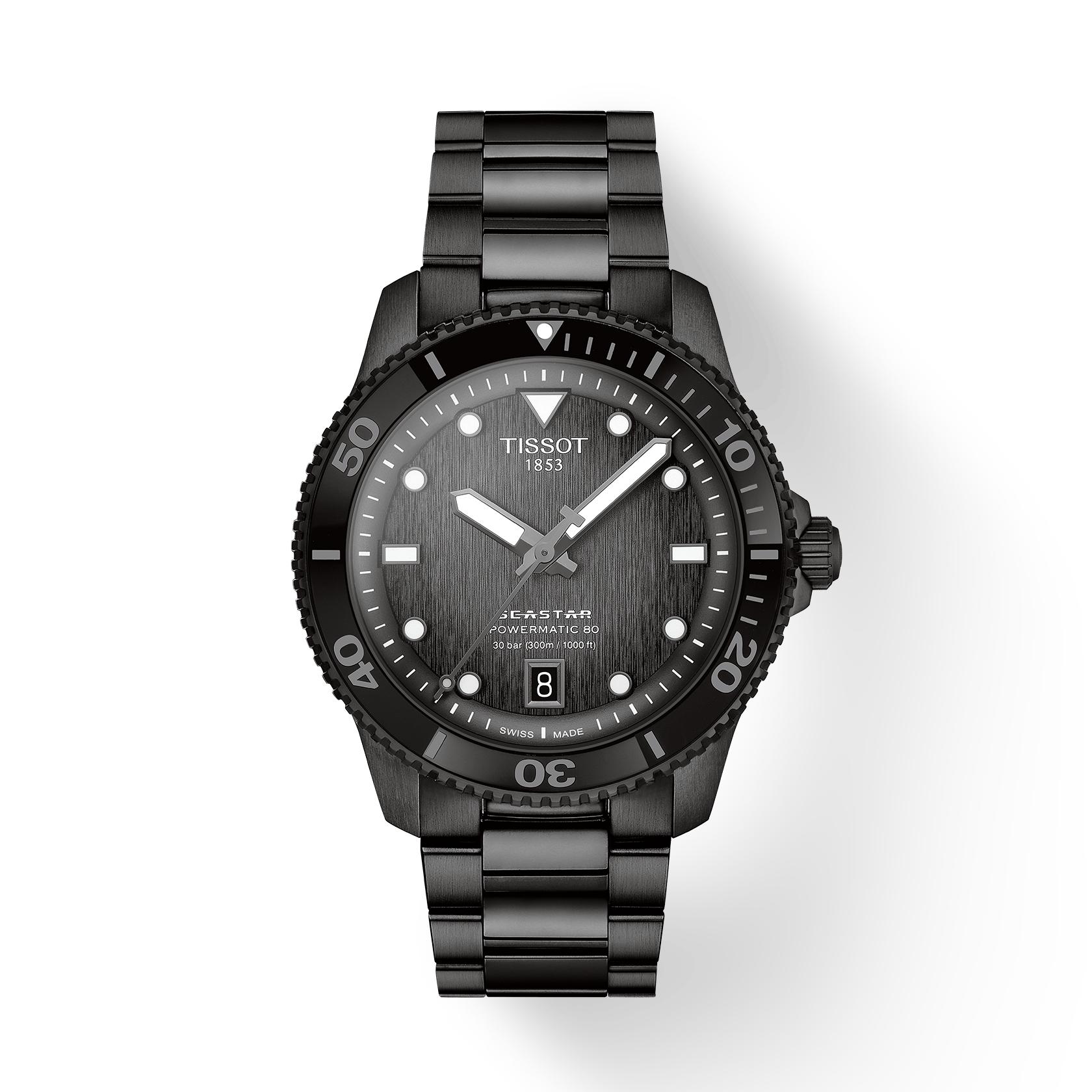 

Чоловічий модний годинник Tissot з нержавіючої сталі та сірим циферблатом T120.807.33.051.00 сірий колір