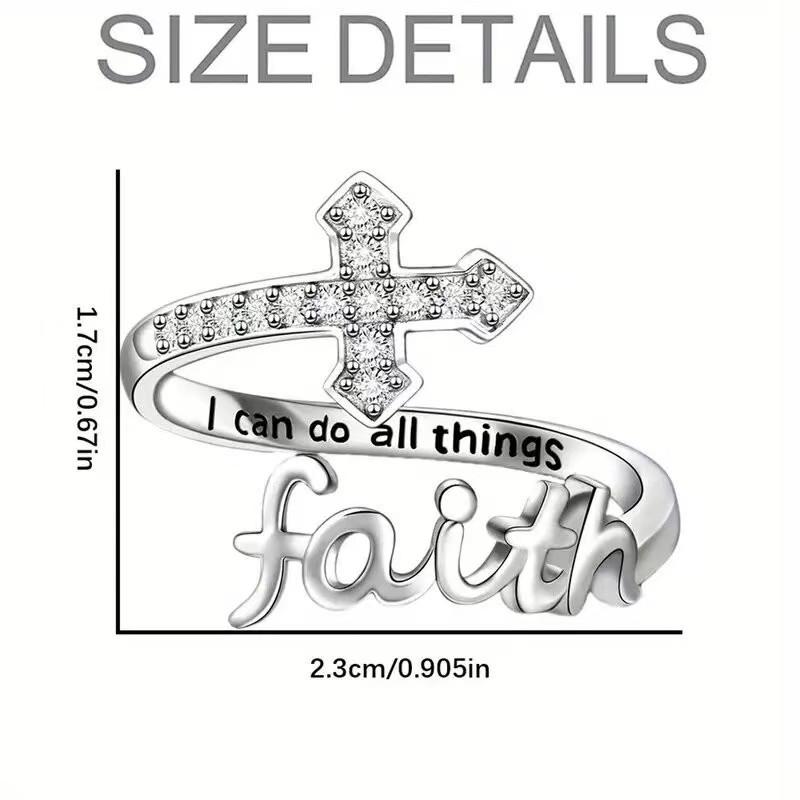 Trendy Cross Letter Adjustable Ring for Women – Minimalist Gold & Silver Open Design, Fashion European Jewelry
