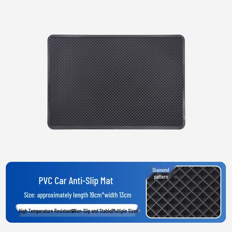 Heat-Resistant Car Dashboard Anti-Slip Pad with Grid Pattern