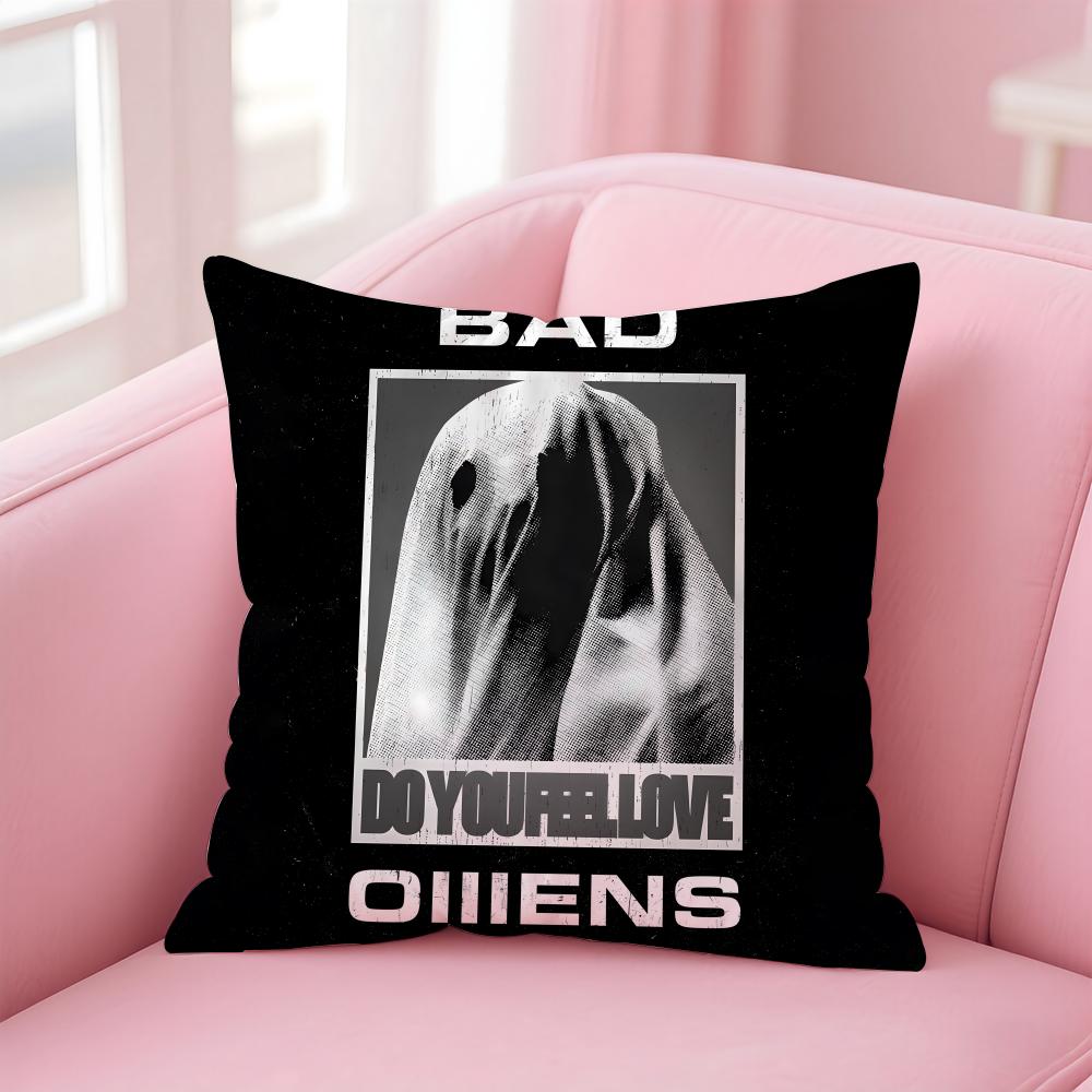 b-Bad Omens band Cushion Cover Comfortable Reversible Pillow Cover Ideal for Car Sofa Bedroom & Beyond