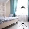 360 Degrees Rotational Ironing Board Adjustable Rods Garment Steamer Rack