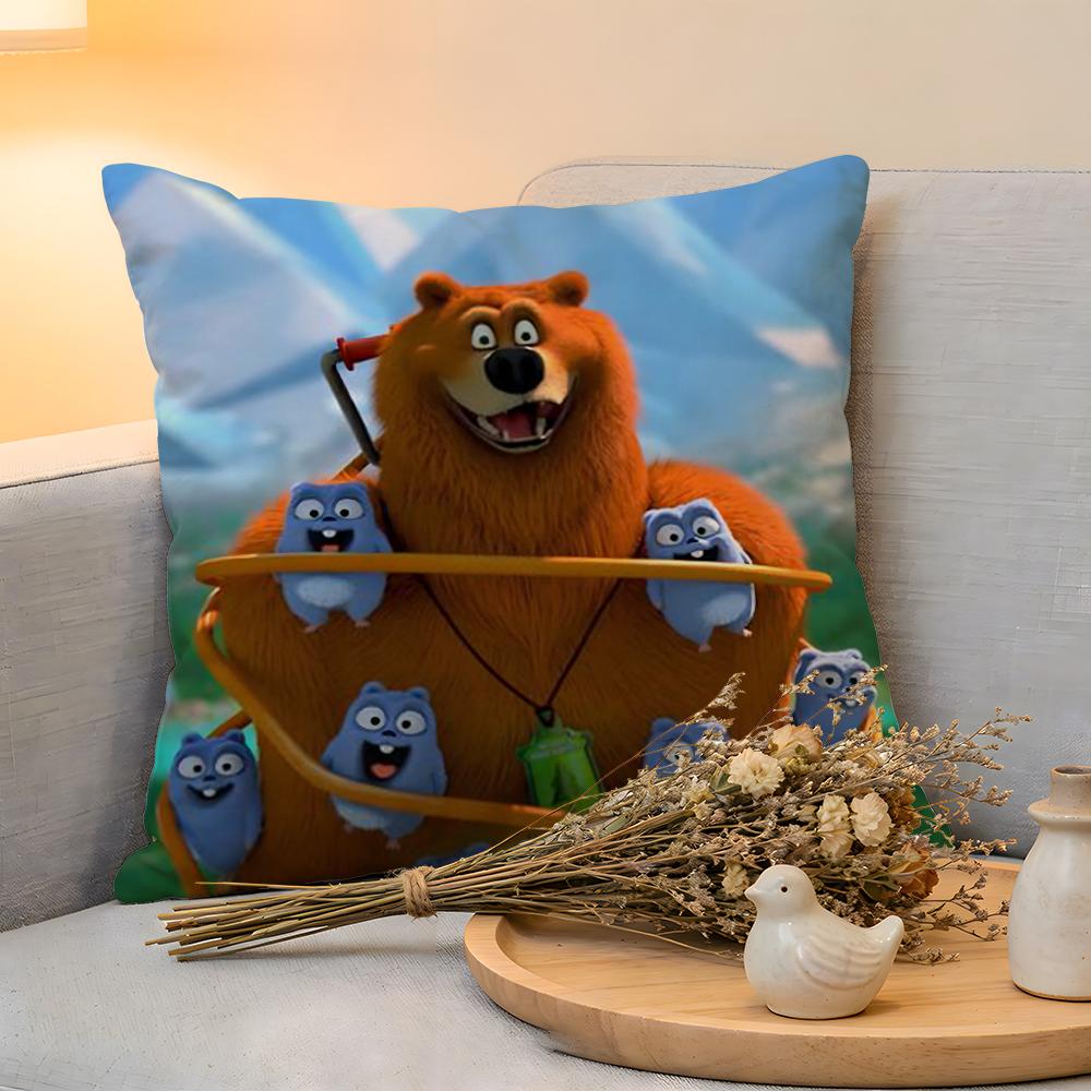 Cushion Cover  Linen  SkinFriendly Soft Decorative Case For Sofa Home Decor GGrizzly And LLemmings Pillow cover