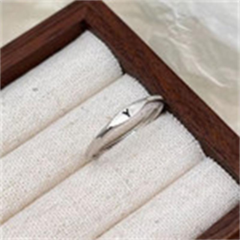 Aesthetic Wedding Tiny Initial Letter Rings Jewelry Gift Women Fashion Letter Finger Gift Stainless Steel Ring