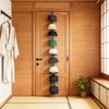 Over-the-Door Hat Hanger Adjustable Baseball Cap Organizer Two-Way Hanging Hat Holder for Entrance Bedroom
