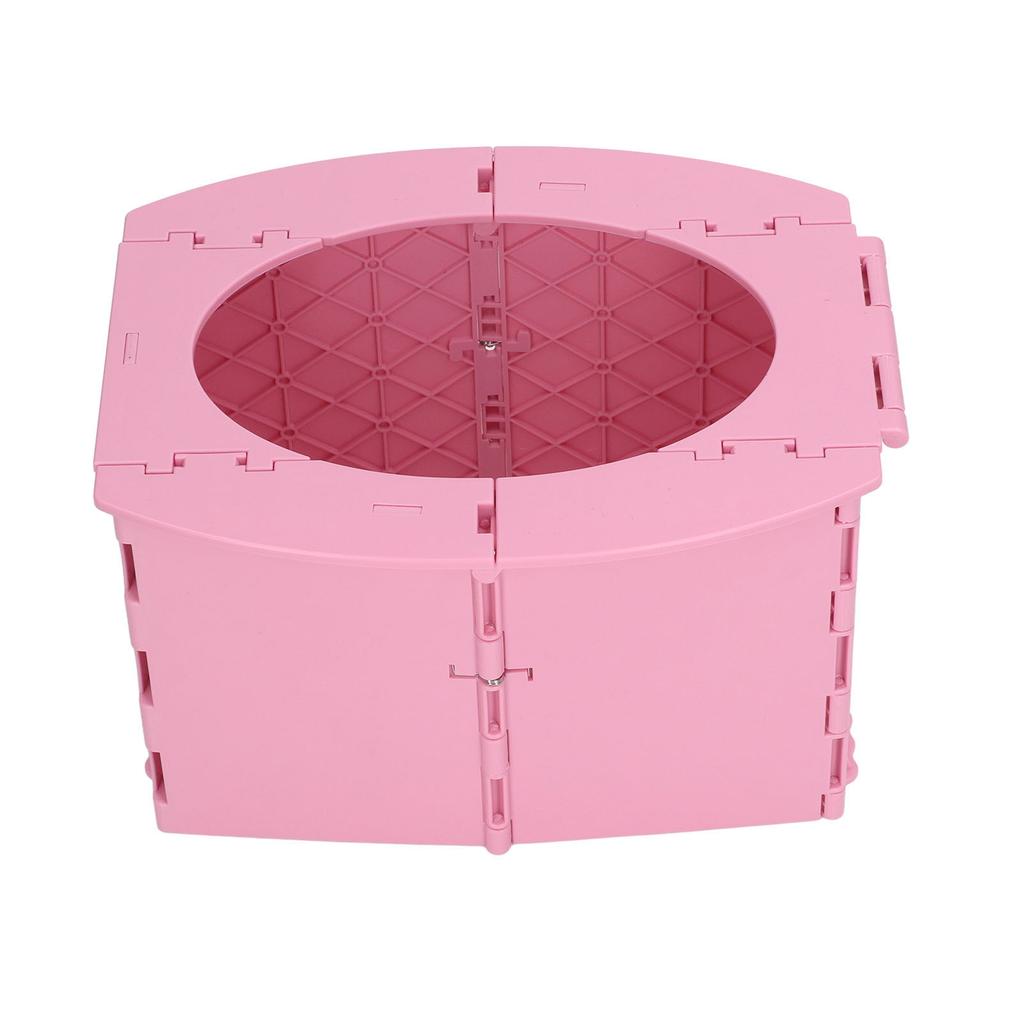 Kleinkind Töpfchen faltbar PP tragbar Baby Toilette für Camping Reisen Langstreckenfahrten Rosa