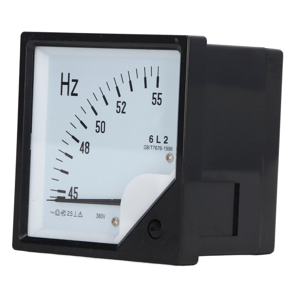 AC 380V Pointer Type Frequency Meter High Accuracy Square Panel Frequency Detector 45‑55Hz