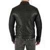 SKINOUTFIT Men's Genuine Lambskin Black Leather Jacket Stylish Motorcycle Bomber Biker Outerwear MJ 129