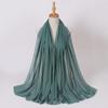 Ethnic Pearl Chiffon Hijab Scarf - Single Color, Long Style for Middle East & Africa