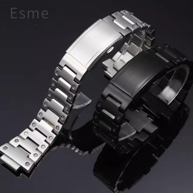 For Casio EFB-680/ECB-10YD Watchband Steel Bracelet Convex Interface Stainless Steel Watch Strap Men's Watch Accessories 14x26mm