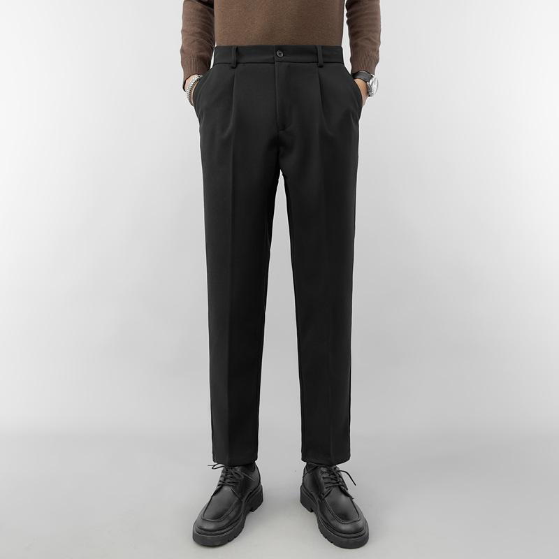 Spring and Autumn New Harlan Nine-point Men's Pants Drape Suit Pants Men's Casual Straight Pants Boys Trend