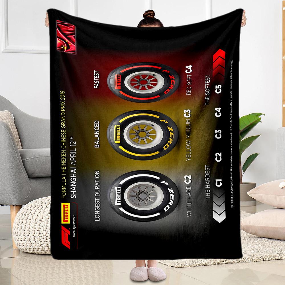 F1 Driver Number Chart Flannel Blanket-Soft and Suitable for Sofas,Beds,Offices,Travel,All Seasons,Great Gift for Holidays and Birthdays.