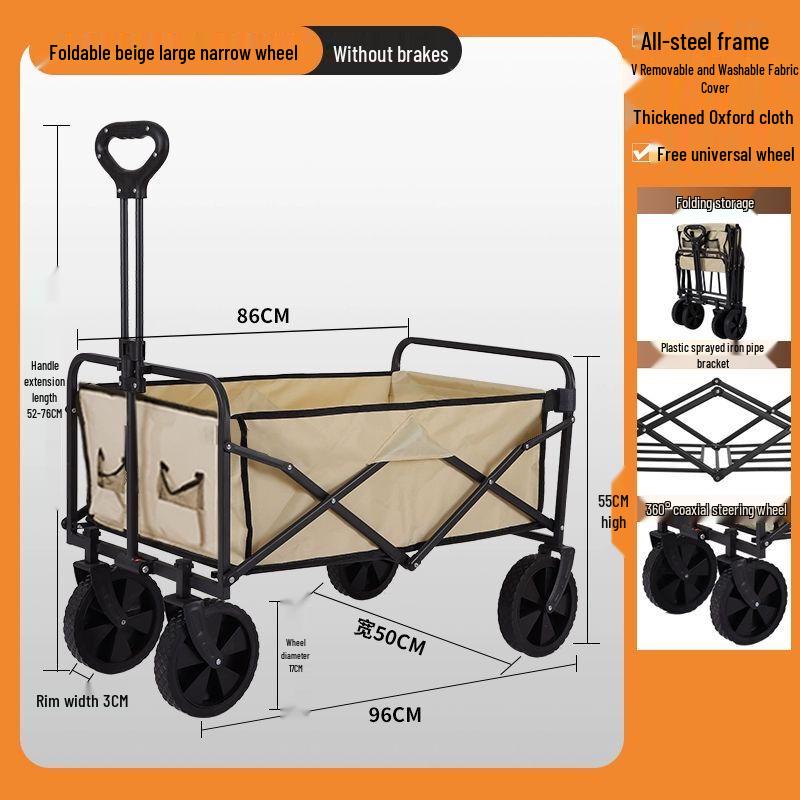 Folding Outdoor Camping Wagon with Canopy
