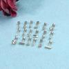 18-Pair Tiny Stud Earrings Star Moon for Triangle Ball Screwback Earrings for Un