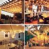 3-30m LED Outdoor Light String EU Plug-in G40 Ball Bulb Lights Shatterproof Patio Lights Waterproof for Backyard Garden Decor