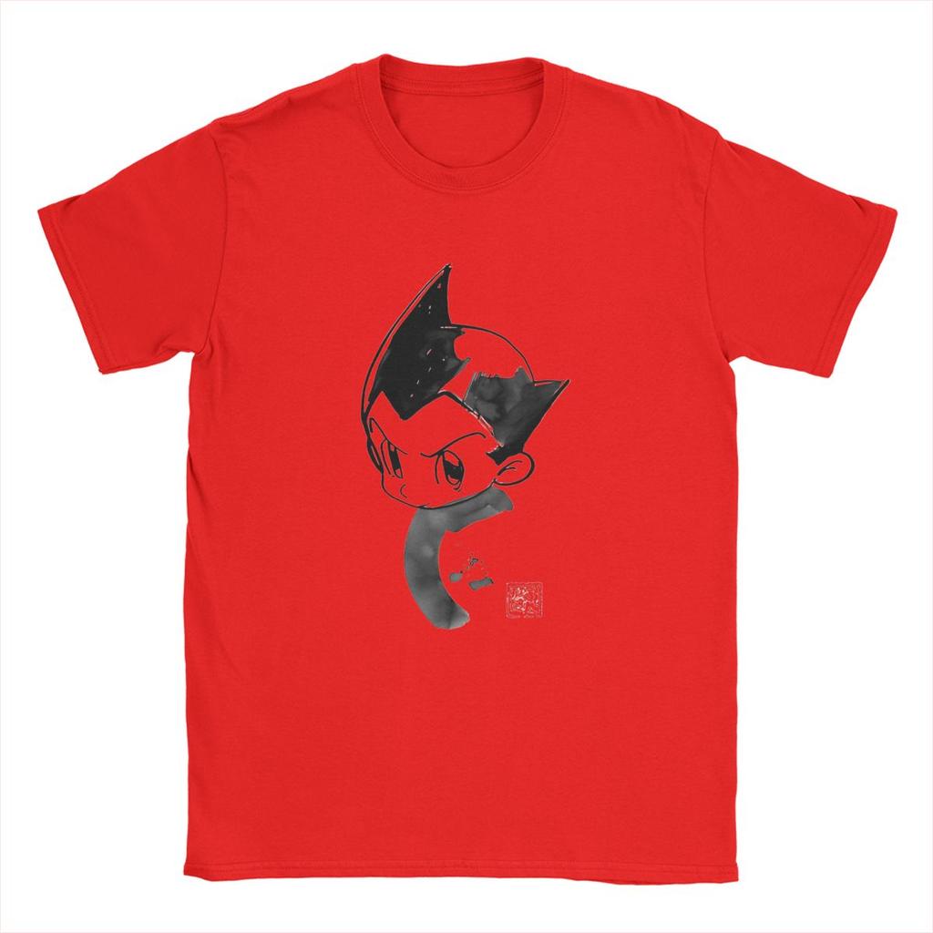 Miniso Crazy Astroboy Cartoon Space Art Childhood TShirt Unisex Round Collar Cotton T Shirt Anime Japan Short Sleeve Tee Shirt