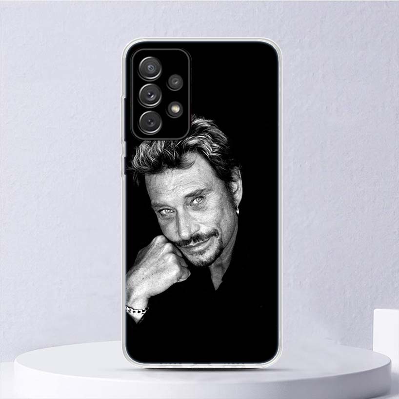 Johnny Hallyday Music Soft Case For Samsung Galaxy A51 A71 A50 A70 A21S Phone Cover A30 A20E A10 A31 A41 A6 A7 A8 A9 Shell Coque