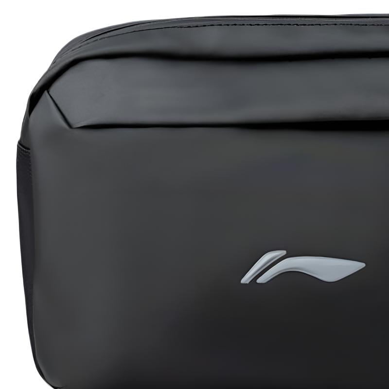 Li Ning Kids Sports Lifestyle Series Multifunctional Lightweight Casual Zipper Shoulder Crossbody Chest Bag Waist Bag Kids Bags Black YBLT063-1