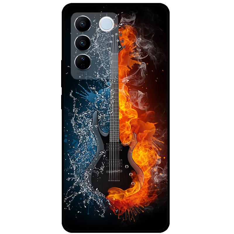 For Vivo V27E V2237 V27 Pro V2230 V 27 Case TPU Soft Silicone Marble Cat Shockproof Cases For Vivo V27 5G V27Pro Bag Funda Cover