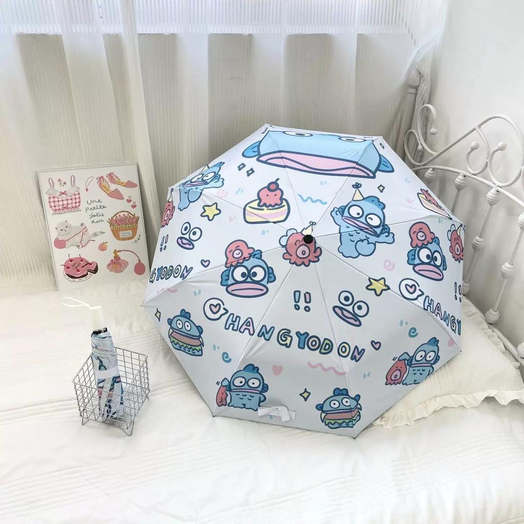 Fully Automatic Umbrella, Rain or Shine, Dual-Use, Foldable, Cartoon, Quirky Sun Umbrella, Sun Protection, Uv Protection, Sunshade Umbrella for