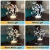 DIY Schmetterling Nachtlicht Set Handgemachte LED Licht-up Schmetterling Tischlampe für Schlafzimmer Dekor Frauen und Mädchen Geburtstagsgeschenk