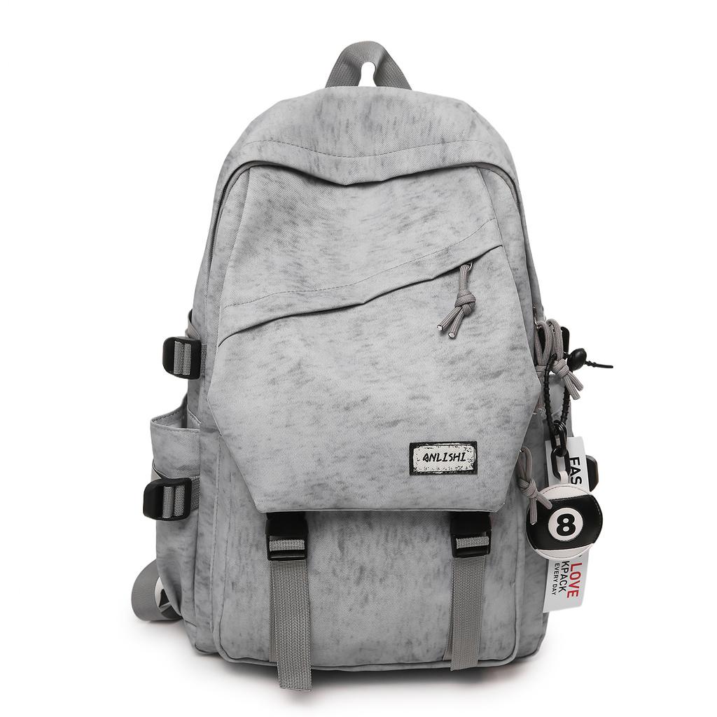 Schoolbag new backpack female middle school students college students retro simple backpack niche design high value schoolbag large capacity
