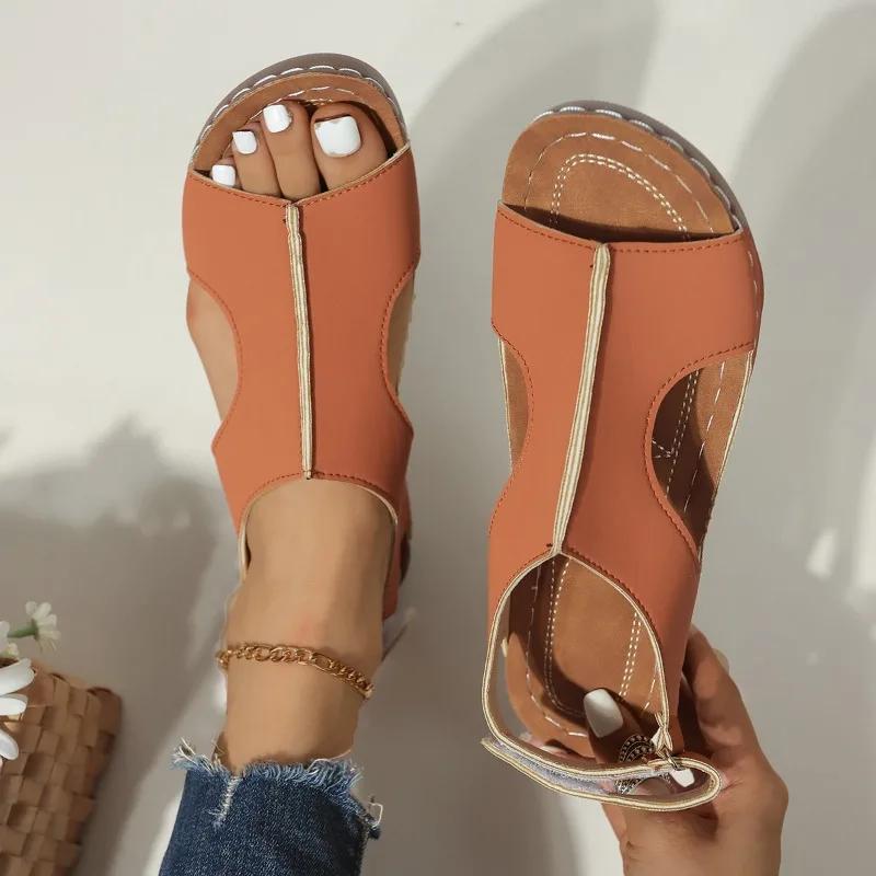 

New Summer Women Wedge Sandals New Woman Fashion Non Slip Beach Shoes Female Lightweight Casual Platform 3-5cm 43