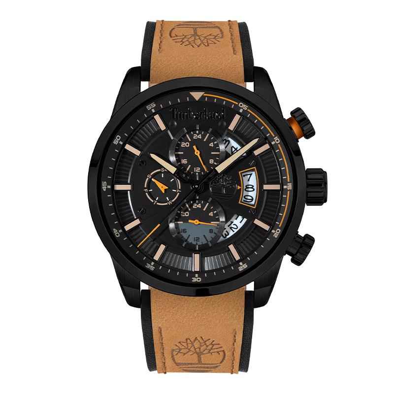Timberland Callahan Series Watch Quartz Movement Beige Dial Chronograph Outdoor Sports American Vintage Men watches TDWGF2102604