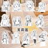 10/30/70pcs Anime Frieren: Beyond Journey's End Stickers Black White Cartoon Decal DIY Guitar Fridge Luggage Fern Himmel Sticker