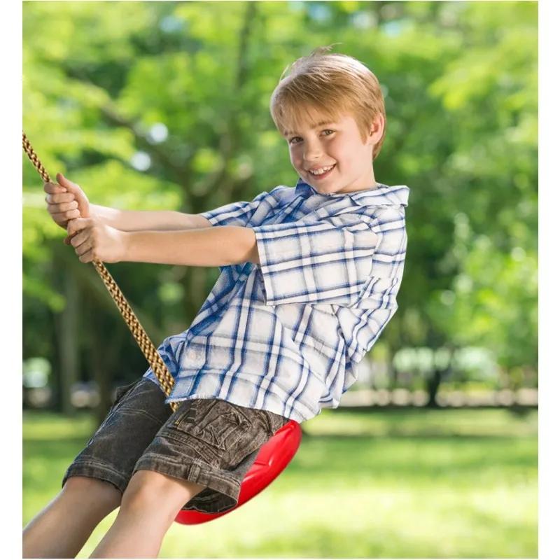 Thickened Colorful Children's Disc Swing Toys Rocking Chair Indoor Outdoor Garden Playground Octagonal Petal Swing Hanging Swing