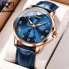 JINSHIDUN Multi-functional Hollow Pointer Fashion Small Second Dial Fully Automatic Mechanical High-end Men's Watch