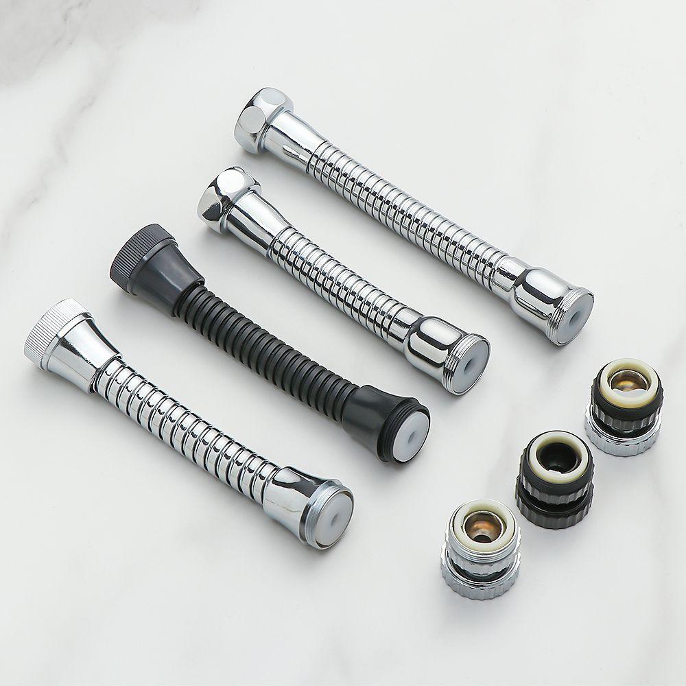 12/15cm Kitchen Tap Extension Hose Faucet Adapter Stainless Steel Adjustment Hose Faucet Water Pipe Connection Accessories