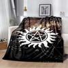 D Supernatural Printed Throw Blanket Soft Cozy for Bedroom Living Room Sofa Bed Travel Birthday Gift