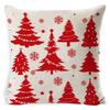 New Christmas Pillowcase Cushion Car Waist Protector Bedside Pillowcase Christmas Linen Pillowcase