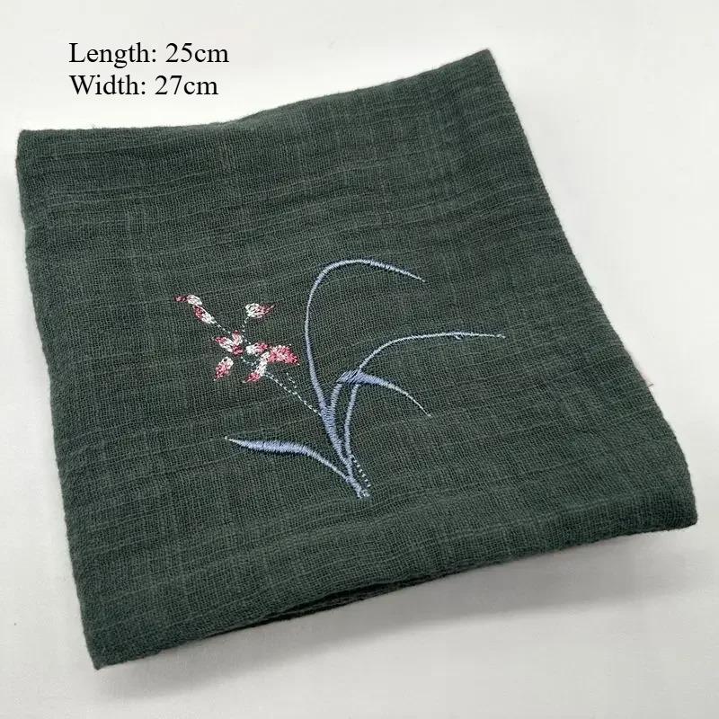 1PC Tea Towel Cotton Thickened Suction Tea Set Tea Cloth High-grade Double-layer Tea Table Pot Cleaning Cloth