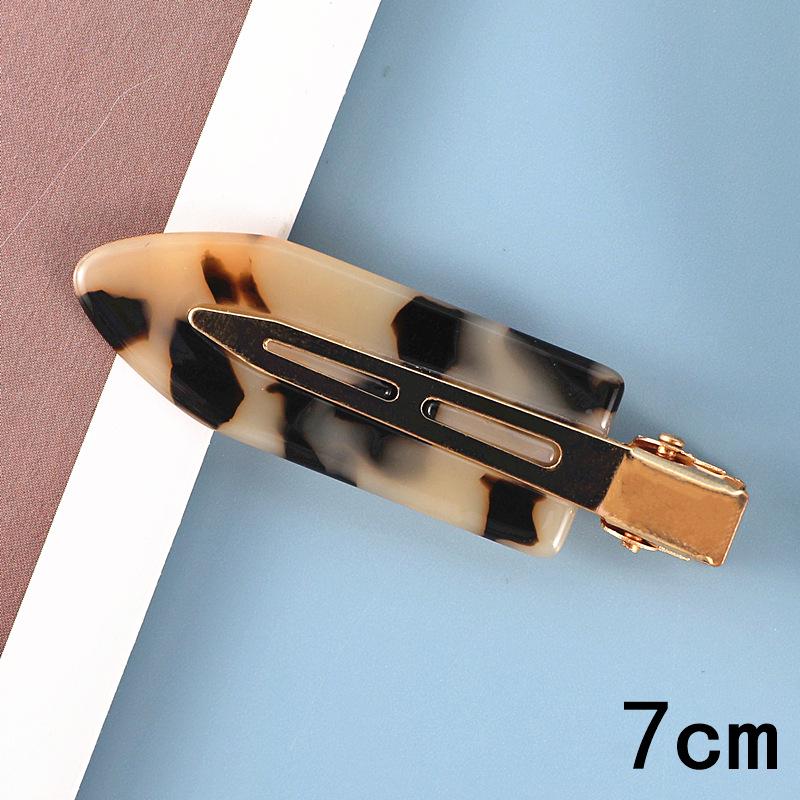 Japanese & Korean Style Seamless Metal Hairpin - Frosted Women's Bangs Side Clip