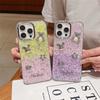 Gradient Glitter Epoxy for IPhone17promax Phone Case Pearl Bear for Apple 16 Flower Star 15