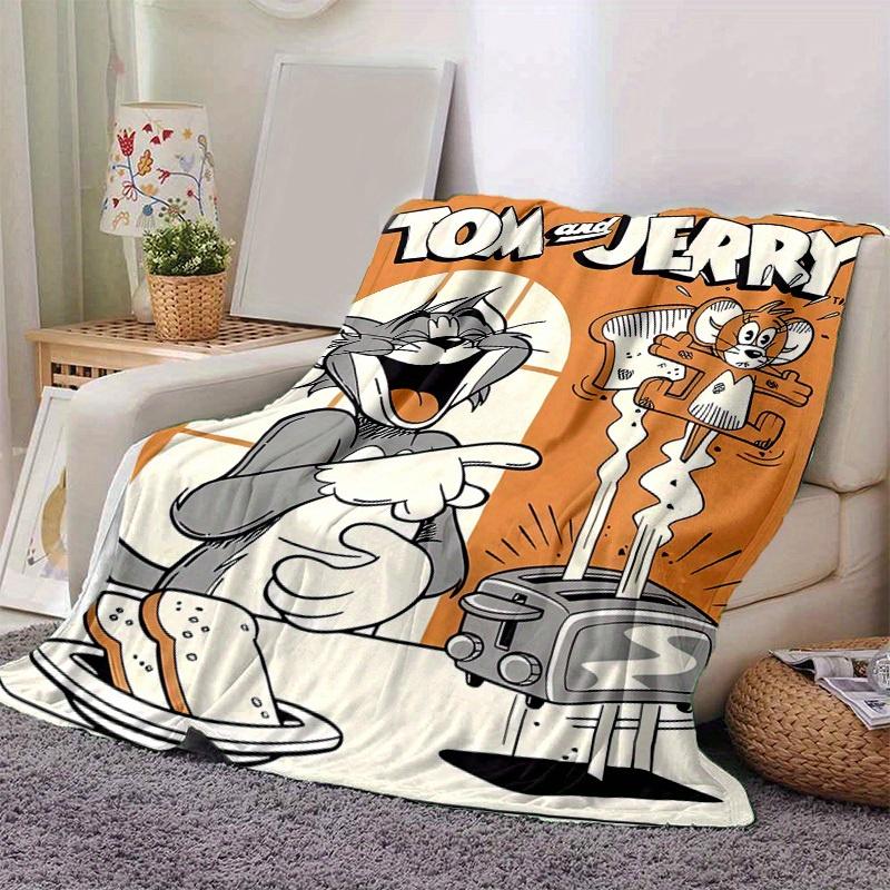 1pc, Tom & Jerry Blanket, Soft Throw for Home Decor, Couch Cover, Travel, Camping, Car, Beach, Office Nap, Perfect Gift for FriendsA047