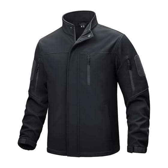 [TACVASEN] Jacket Men s Outdoor Wear Tactical Coat Soft Shell Ski Fleece Lining Thermal Jumper Fleece Outerwear Climbing Outerwear