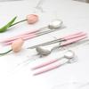 Eiffel Satin Cutlery Set Family Adults Children Spoons Spoons Forks Chopsticks