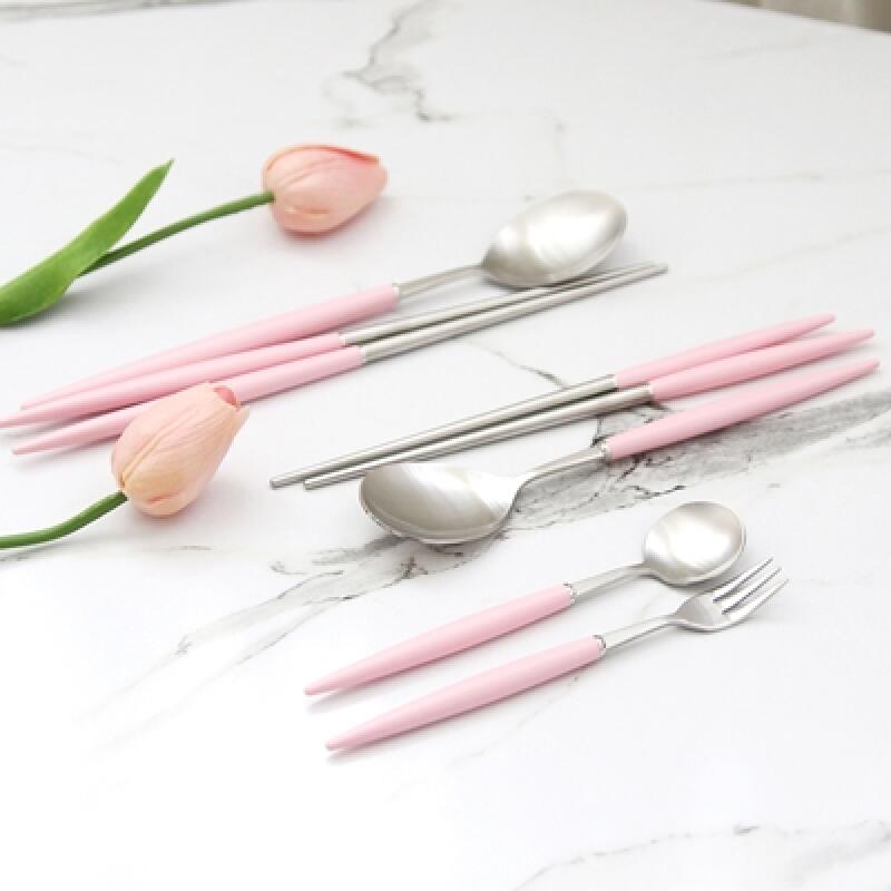 Eiffel Satin Cutlery Set Family Adults Children Spoons Spoons Forks Chopsticks