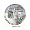 Alloy Trashed Panda Incident Challenge Coin Hilarious Challenge Funny Raccoons Drinking Emboosed Coin For Collection Gift