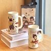 Parent-child Time Ceramic Drinking Cup Couple Cup Children's Mug Office Coffee Milk Cup Birthday Gift