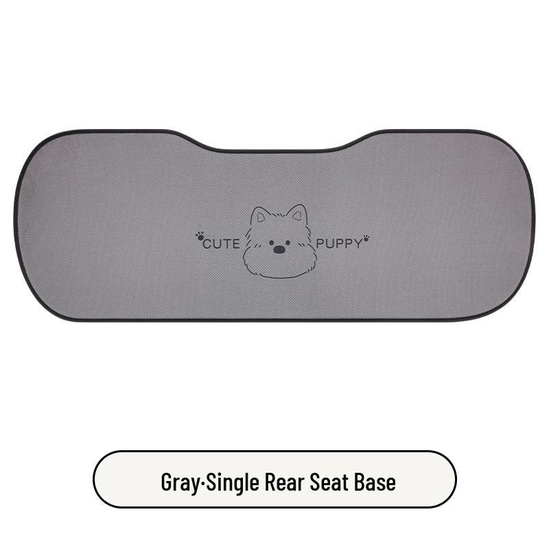 West Highlands Cute Cartoon Cotton Linen Car Seat Cushion for Women - Fits Toyota BZ3, RAV4, Corolla, and Ruifang