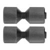 2 Stück Flanschausrichtstift Eloxal Aluminium 1-1/8 Zoll Flansch Doppellochstifte Set für 0,5 bis 14 Zoll 150LB Flansche Schwarz